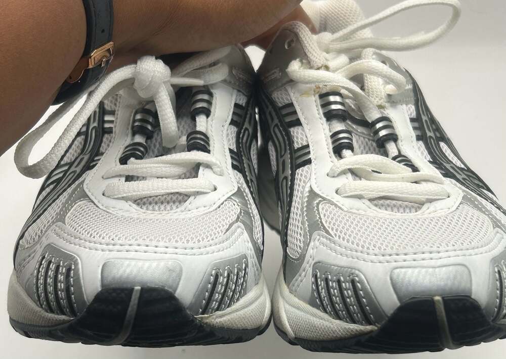 Asics Gel-1130 Running Shoes White Silver Women's Size 6.5 - Picture 5 of 6